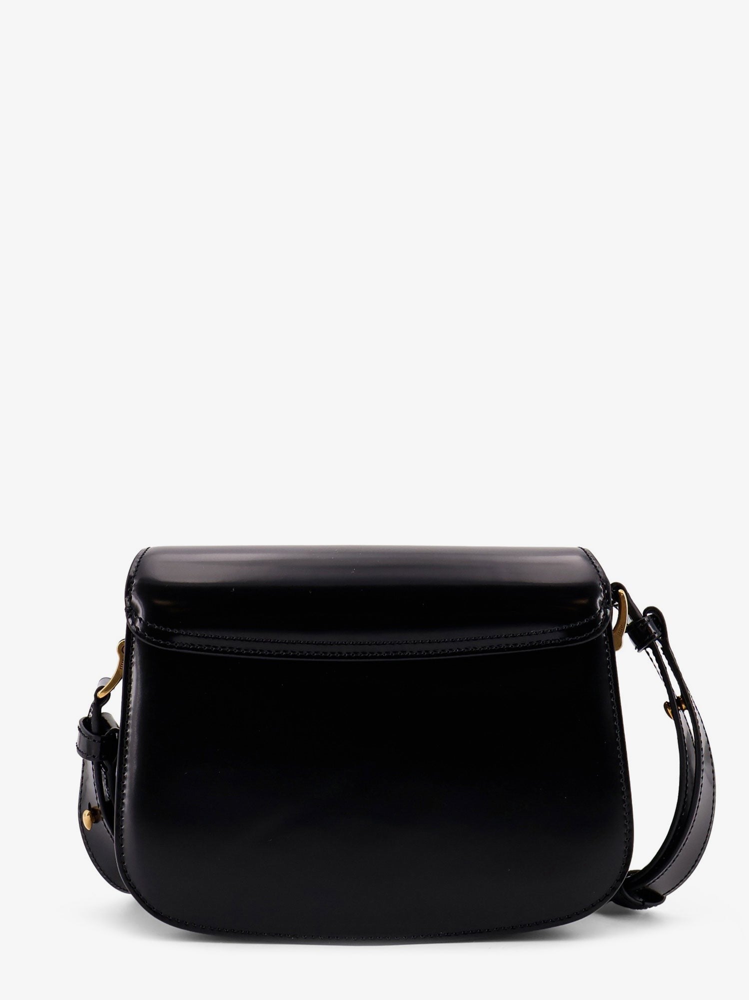 Ami Paris Women's Leather Shoulder Bag Black
