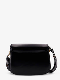 Ami Paris Women's Leather Shoulder Bag Black