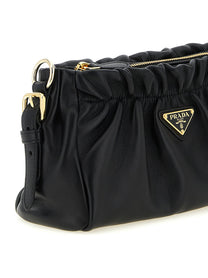 Prada Leather Shoulder Bag Black