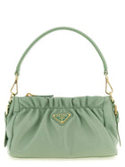 PRADA Leather Shoulder Bag Green