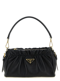 Prada Leather Shoulder Bag Black