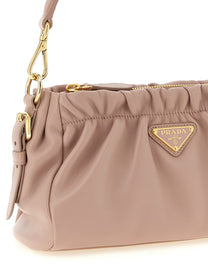 PRADA Leather Shoulder Bag Blue