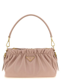 PRADA Leather Shoulder Bag Blue