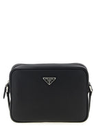 PRADA Leather Shoulder Strap Black
