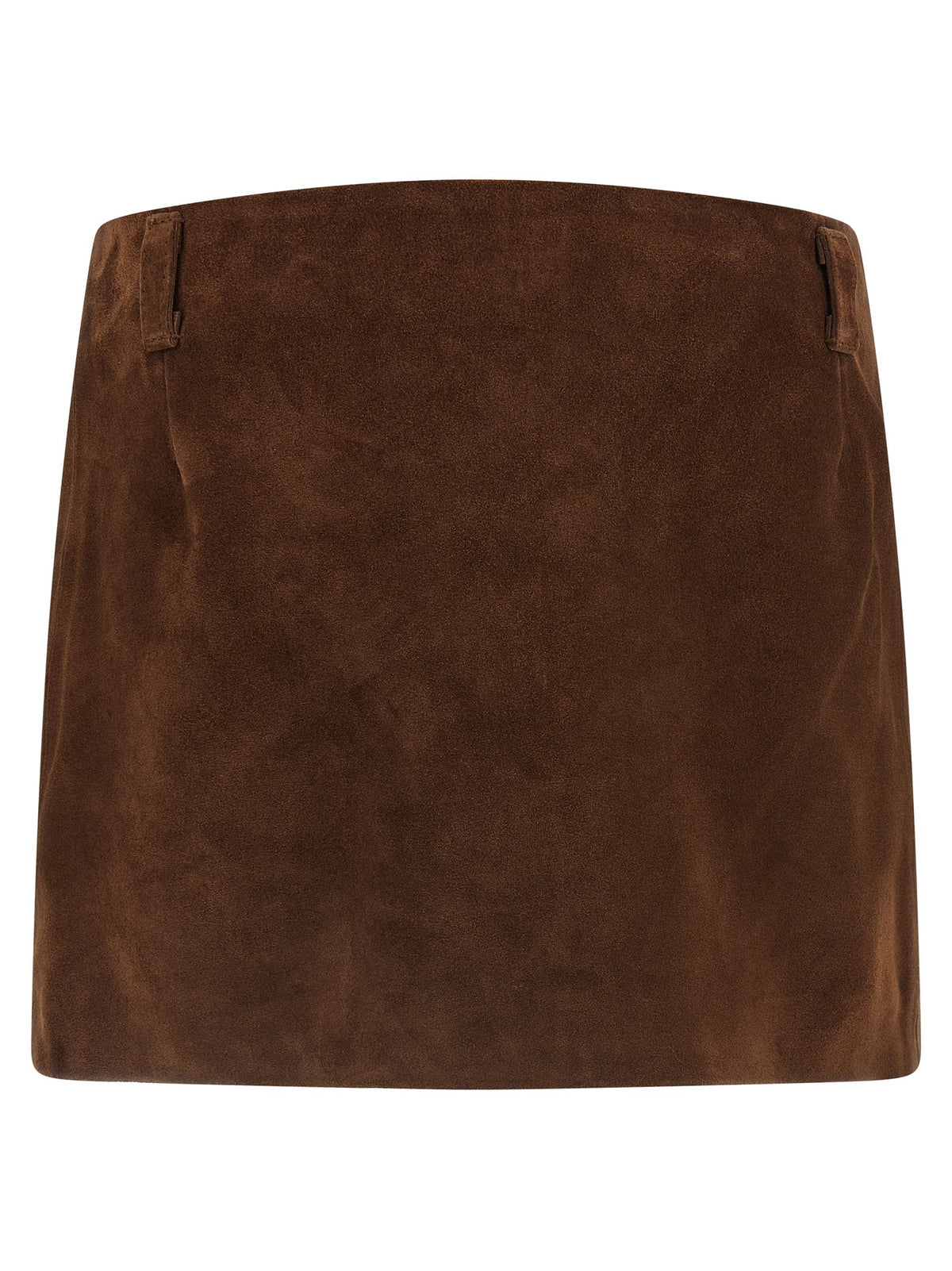 Marni Leather Skirt Brown, view 2