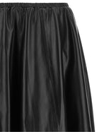 Alberta Ferretti Leather Skirt Black, view 3
