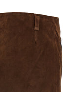 Marni Leather Skirt Brown, view 4