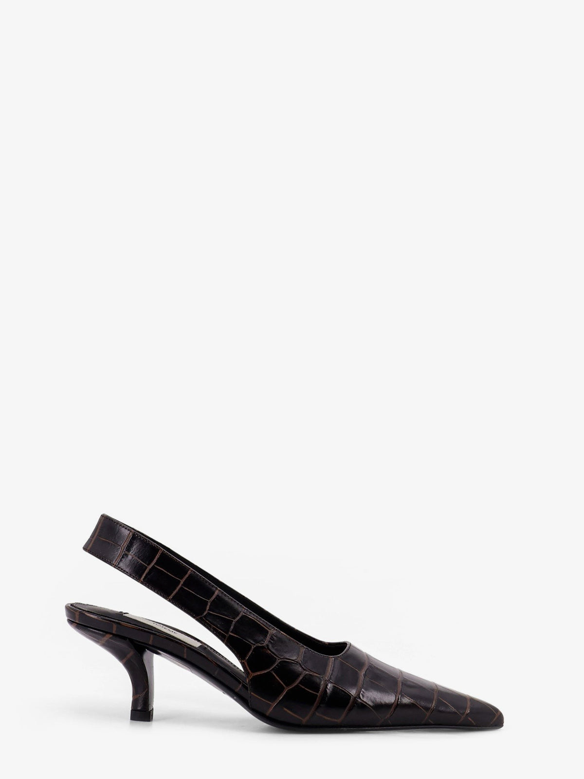 Toteme Women's Leather Slingback Pumps Brown