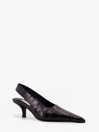 Toteme Women's Leather Slingback Pumps Brown, view 2