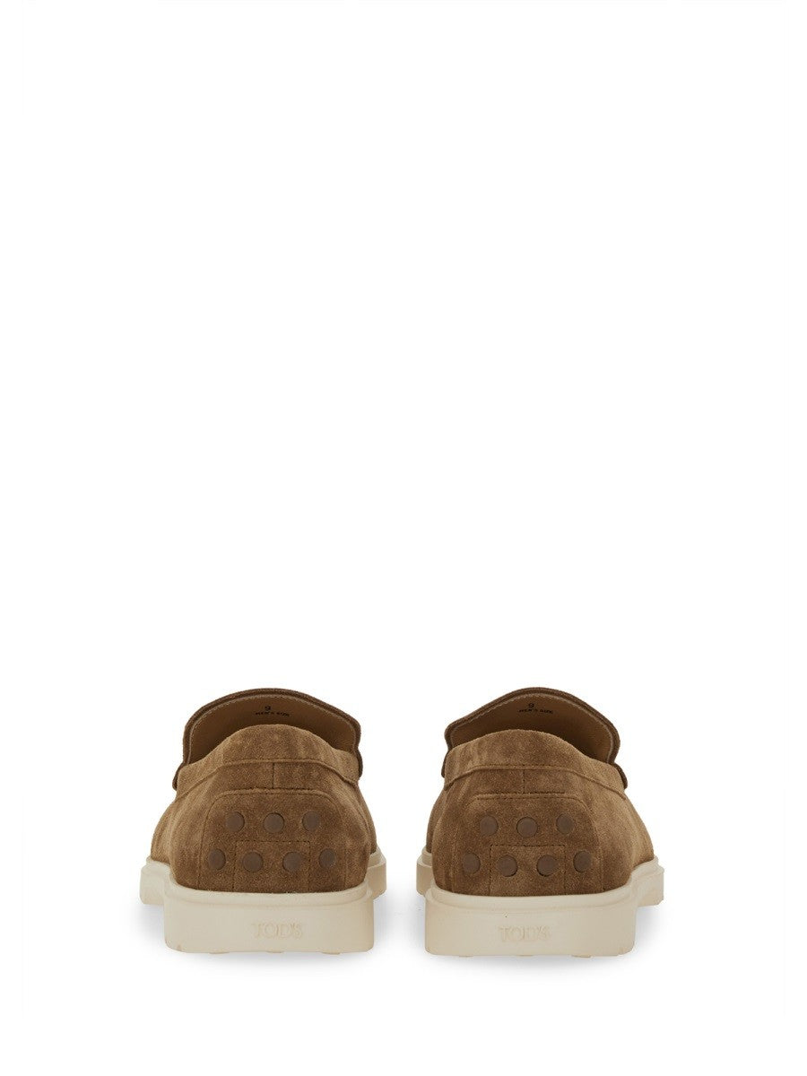 Tod's Men's Leather Slipper Loafer Brown