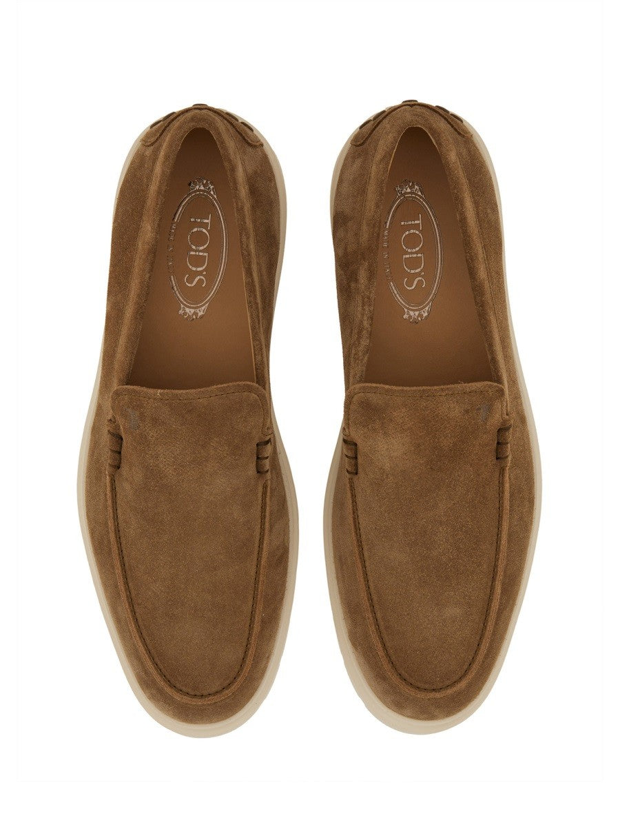 Tod's Men's Leather Slipper Loafer Brown