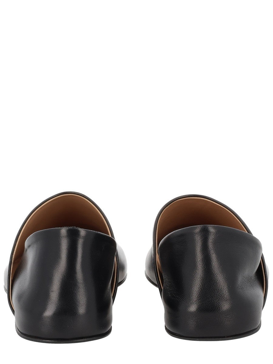 JW Anderson Women's Leather Slipper Shoe Black