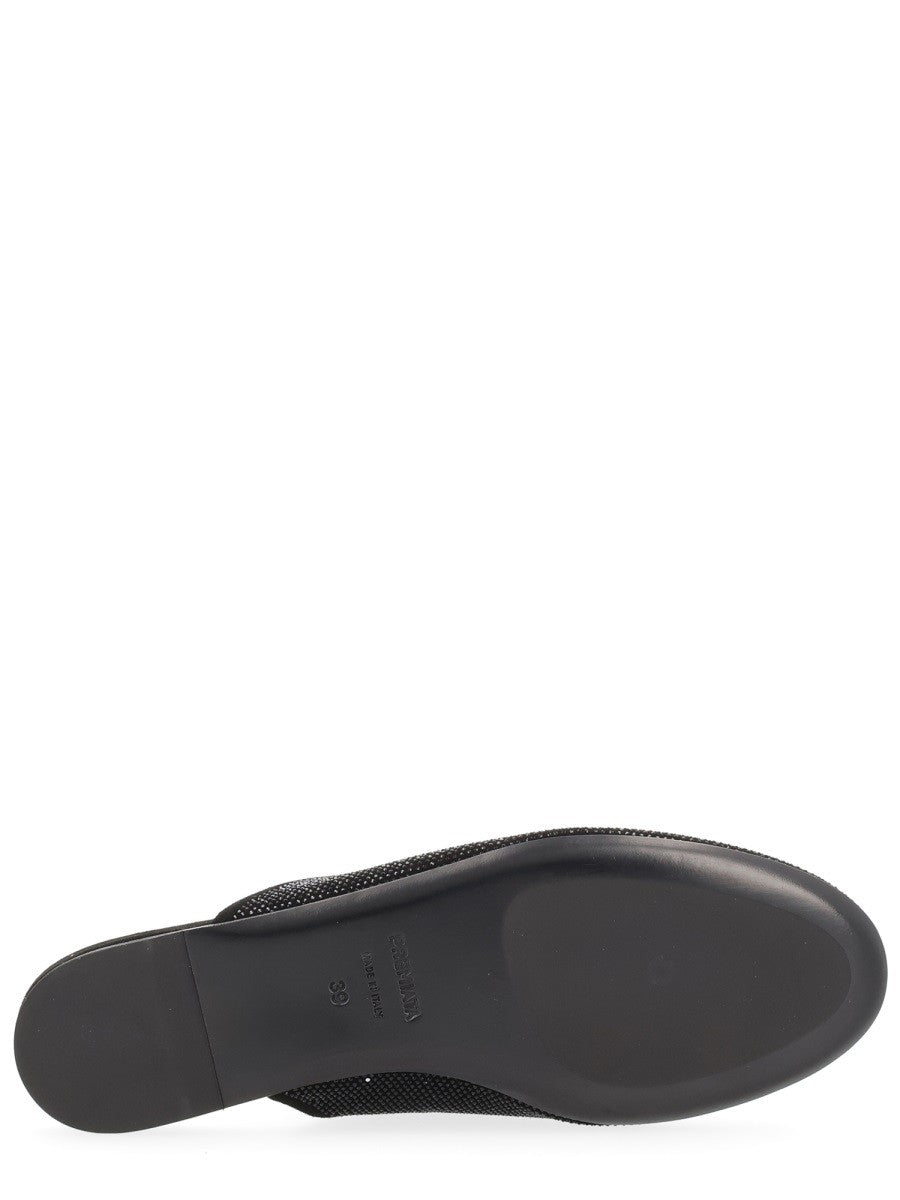 Premiata Women's Leather Slipper Black