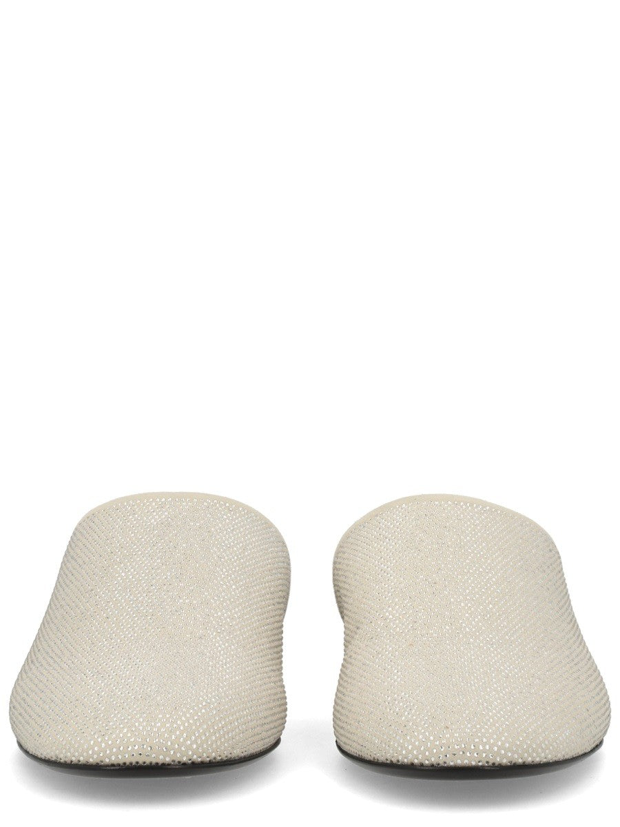 Premiata Women's Leather Slipper Beige