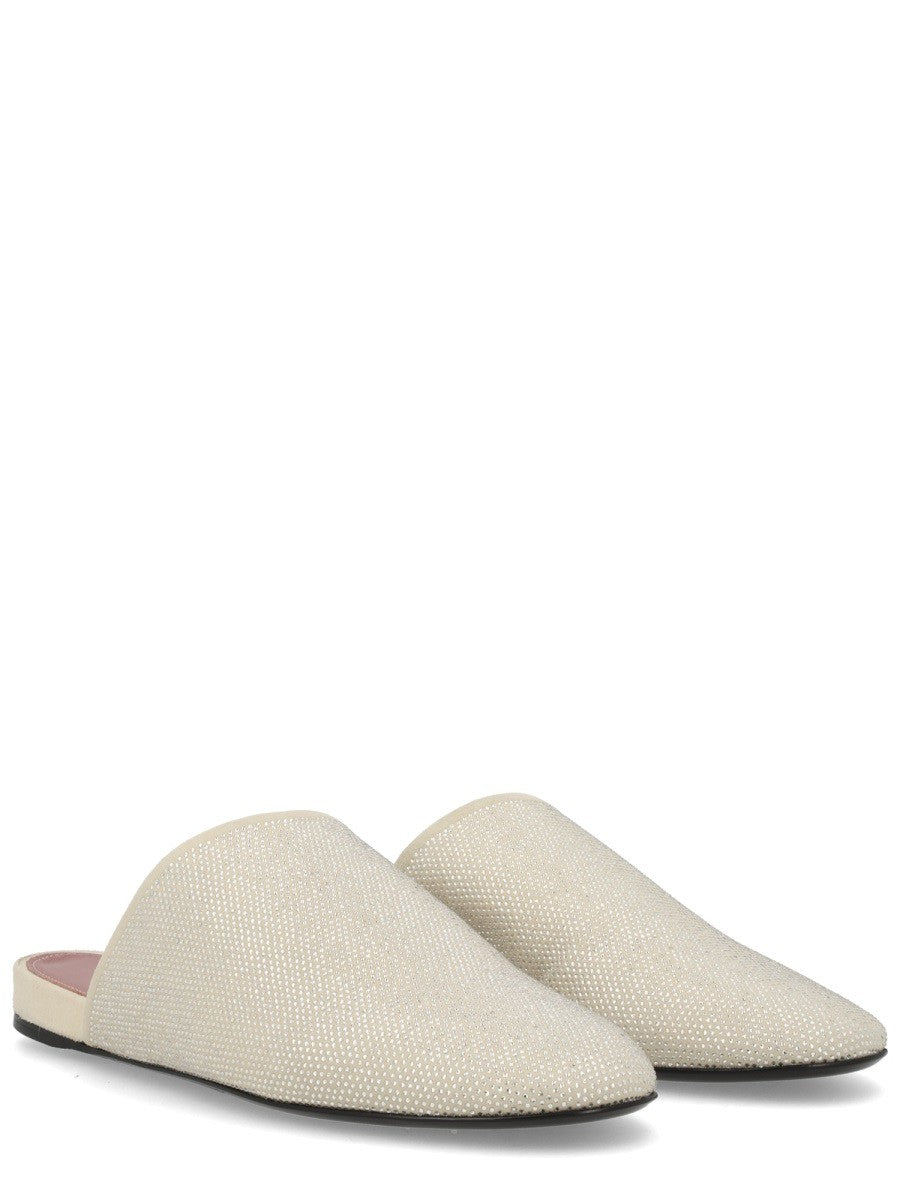 Premiata Women's Leather Slipper Beige