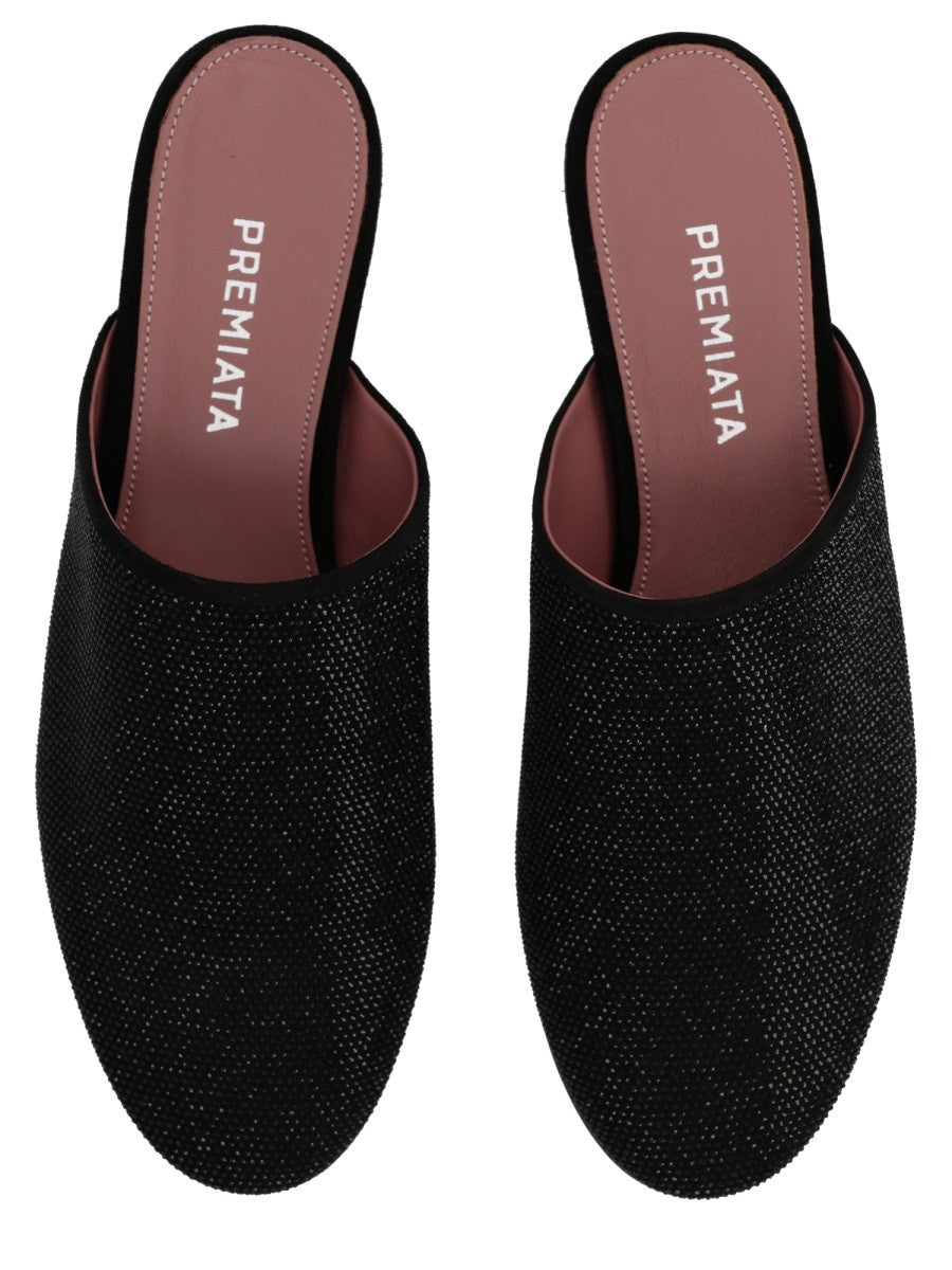 Premiata Women's Leather Slipper Black