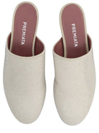 Premiata Women's Leather Slipper Beige, view 5