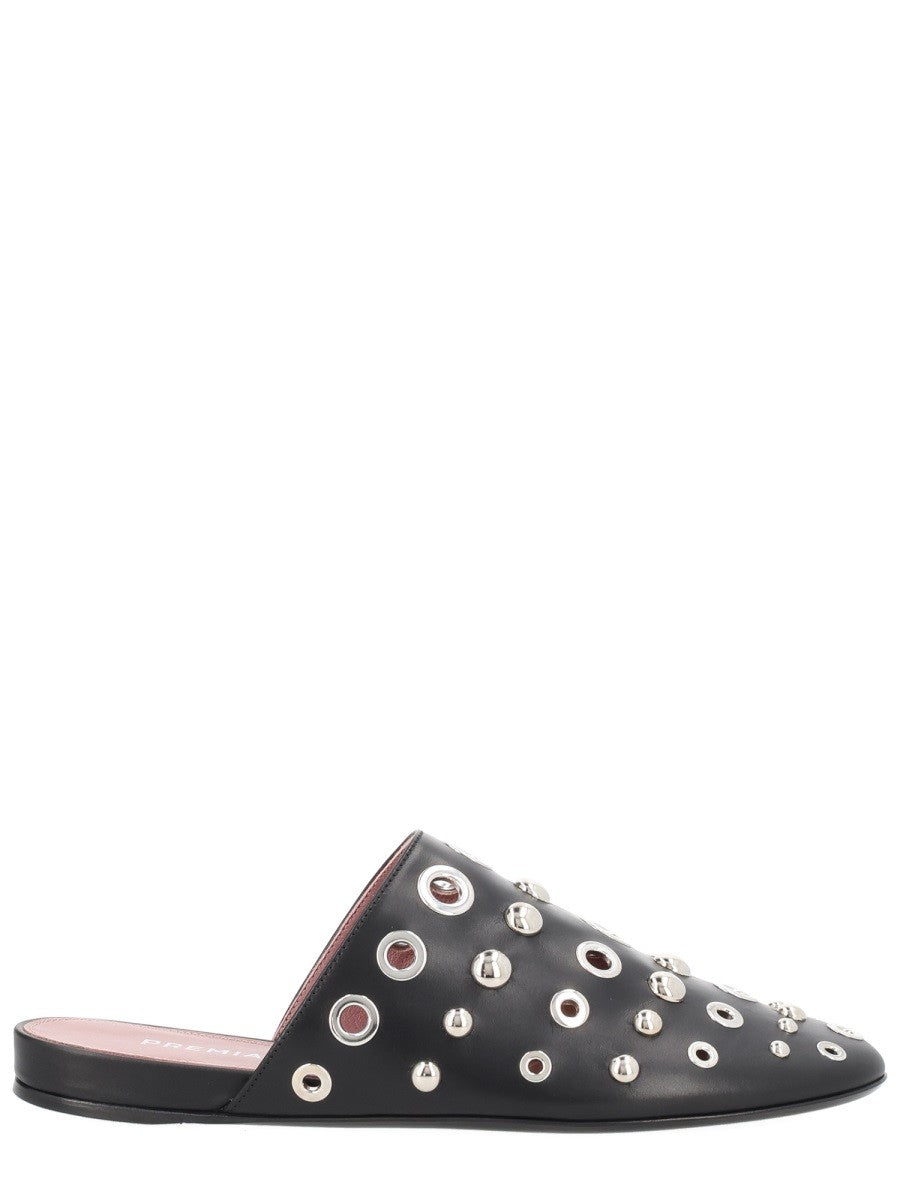 Premiata Women's Leather Slipper Black