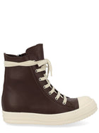 Rick Owens Women's Leather Sneaker Brown