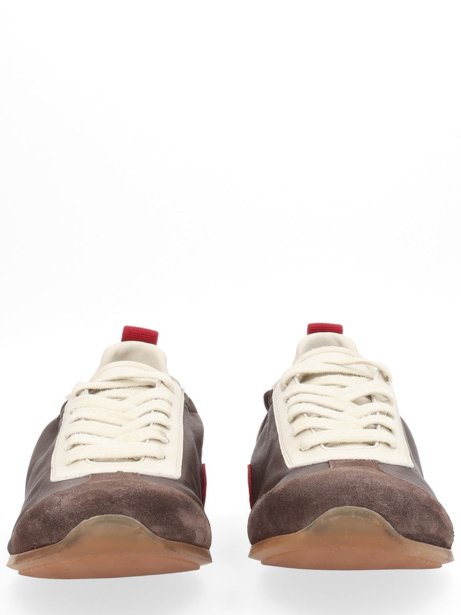 Uma Wang Men's Leather Sneaker Brown