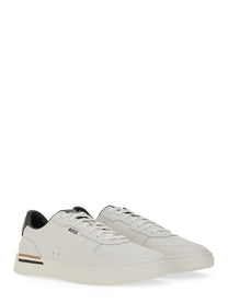 Boss Men's Leather Sneaker White
