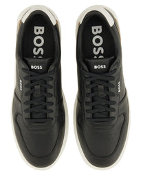 Boss Men's Leather Sneaker Black