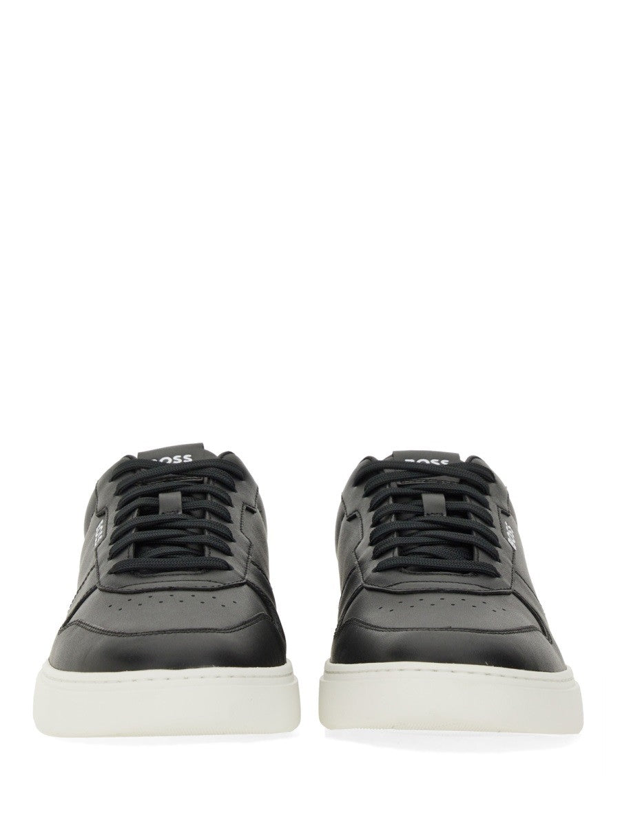 Boss Men's Leather Sneaker Black