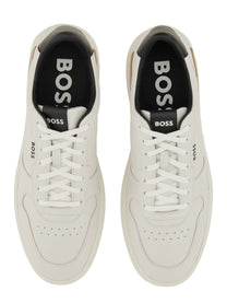 Boss Men's Leather Sneaker White