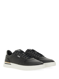 Boss Men's Leather Sneaker Black
