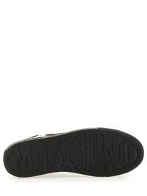 Moschino Men's Leather Sneaker Black