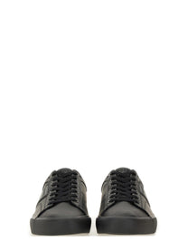 BOSS Men's Leather Sneaker Black