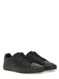 BOSS Men's Leather Sneaker Black