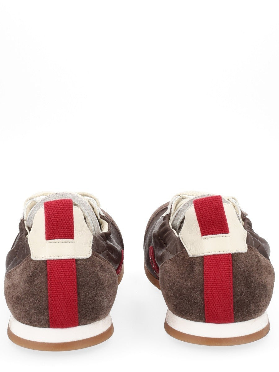 Uma Wang Men's Leather Sneaker Brown