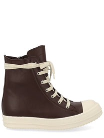 Rick Owens Women's Leather Sneaker Brown