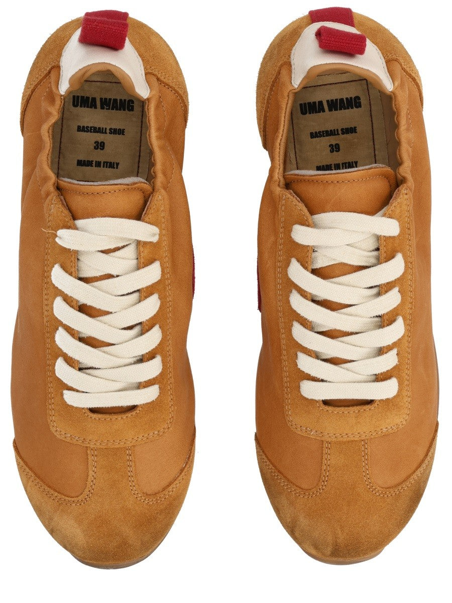 Uma Wang Women's Leather Sneaker Brown, view 5