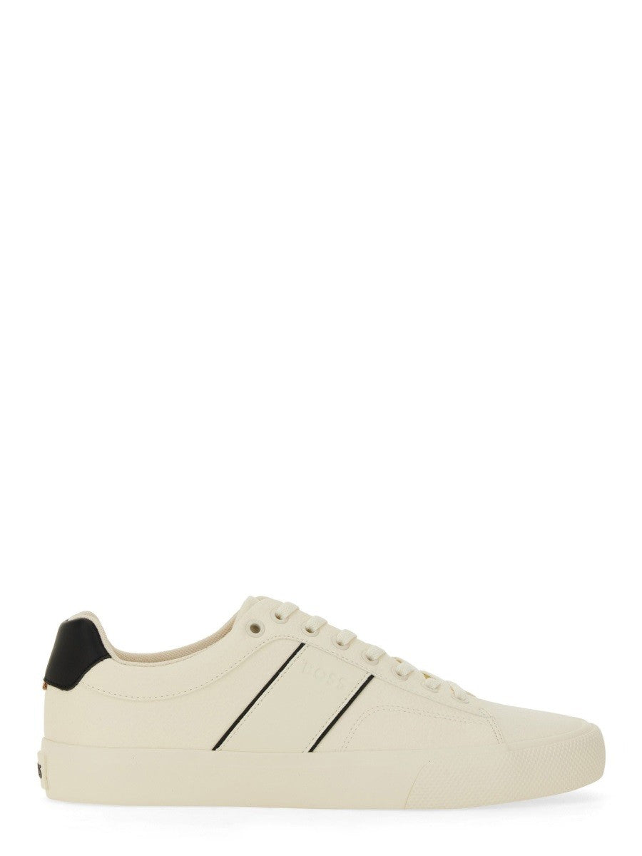 Boss Men's Leather Sneaker White