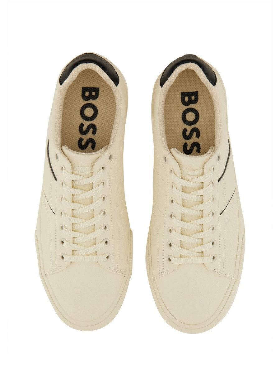 Boss Men's Leather Sneaker White