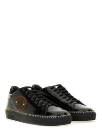 Moschino Men's Leather Sneaker Black