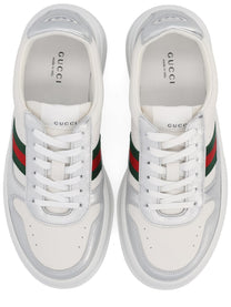 Gucci Women's Leather Sneaker Silver