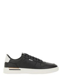 Boss Men's Leather Sneaker Black