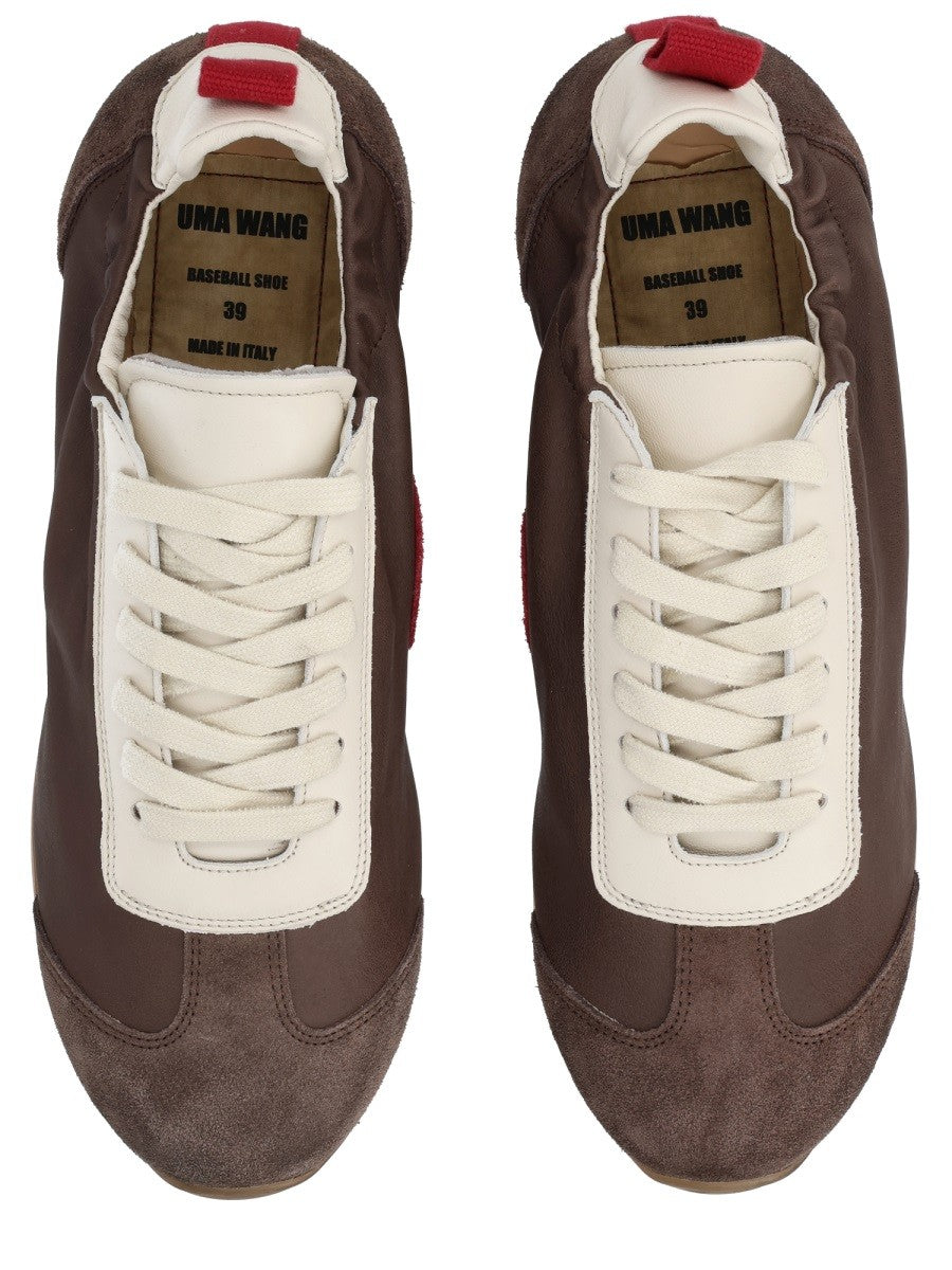 Uma Wang Women's Leather Sneaker Brown Uma Wang