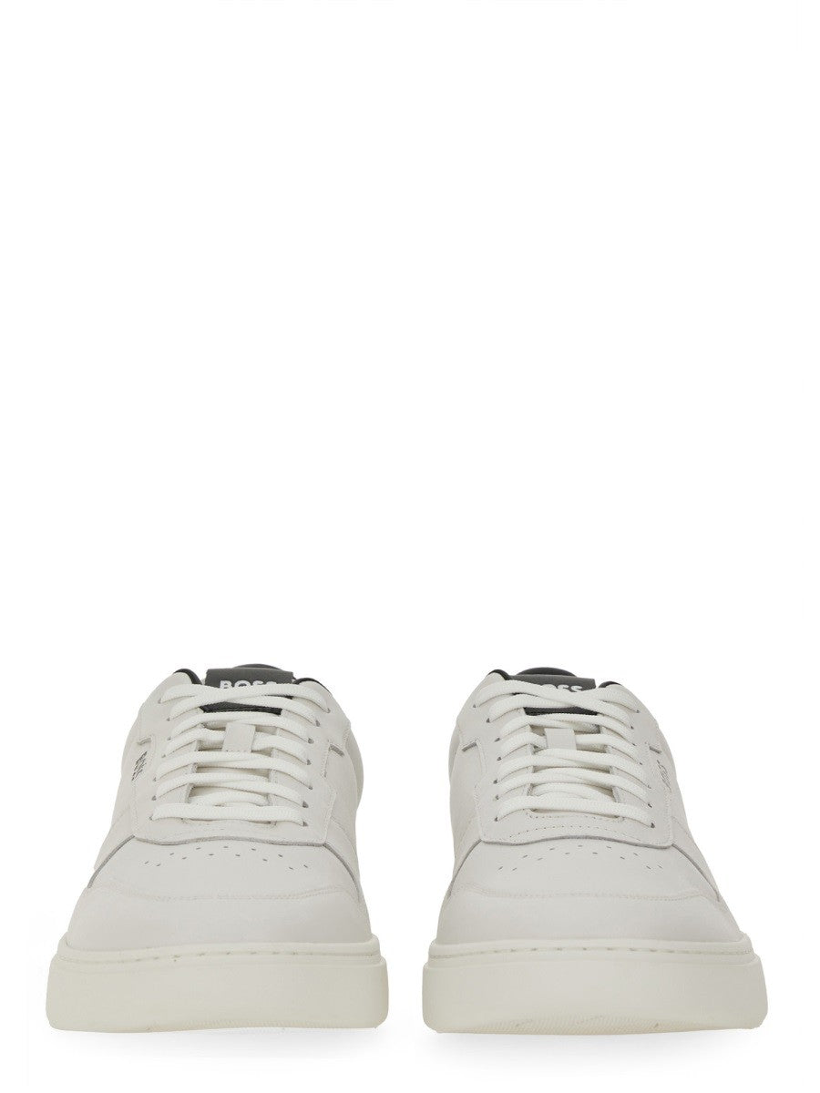 Boss Men's Leather Sneaker White