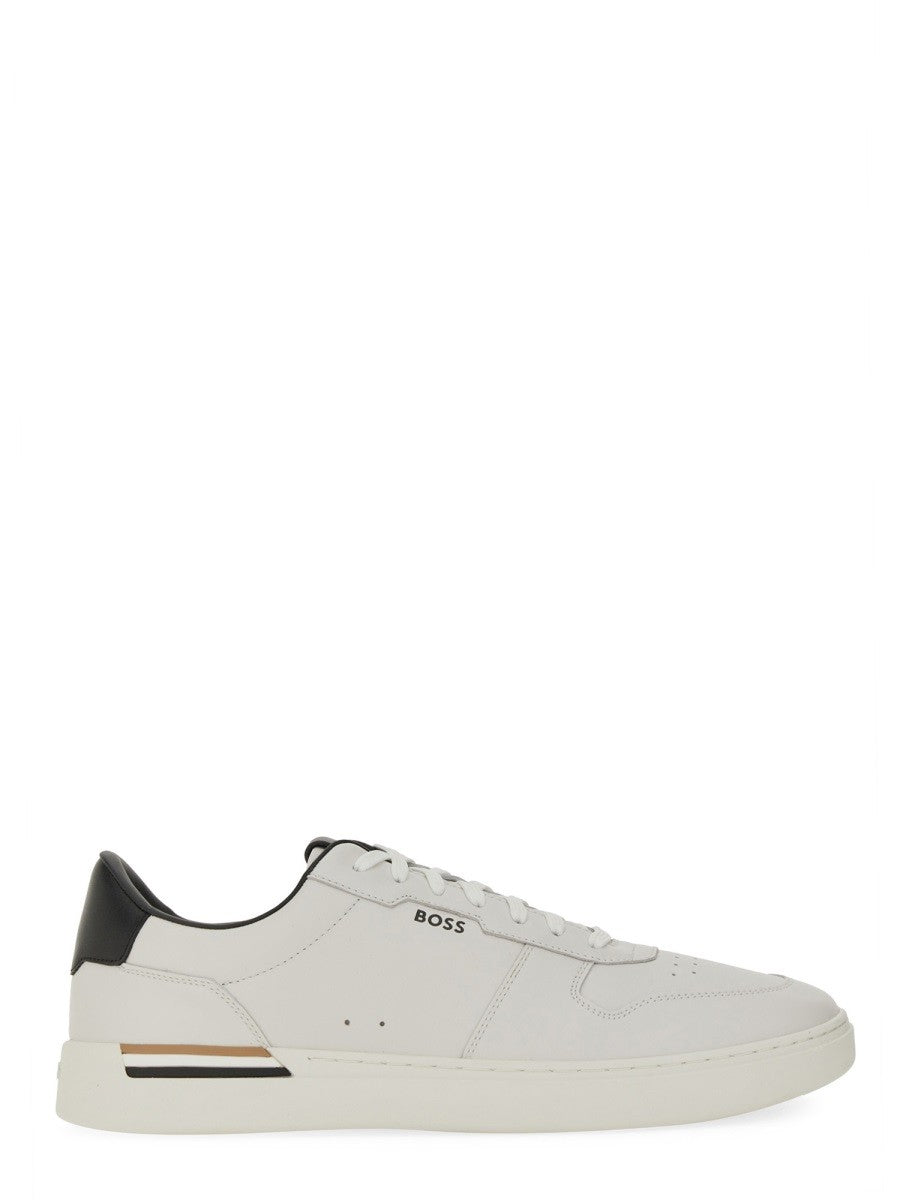 Boss Men's Leather Sneaker White