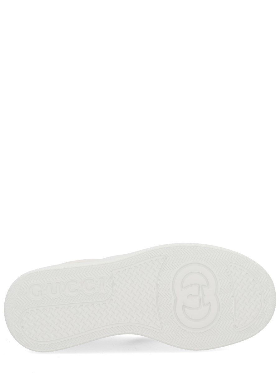 Gucci Women's Leather Sneaker Silver