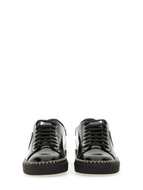 Moschino Men's Leather Sneaker Black