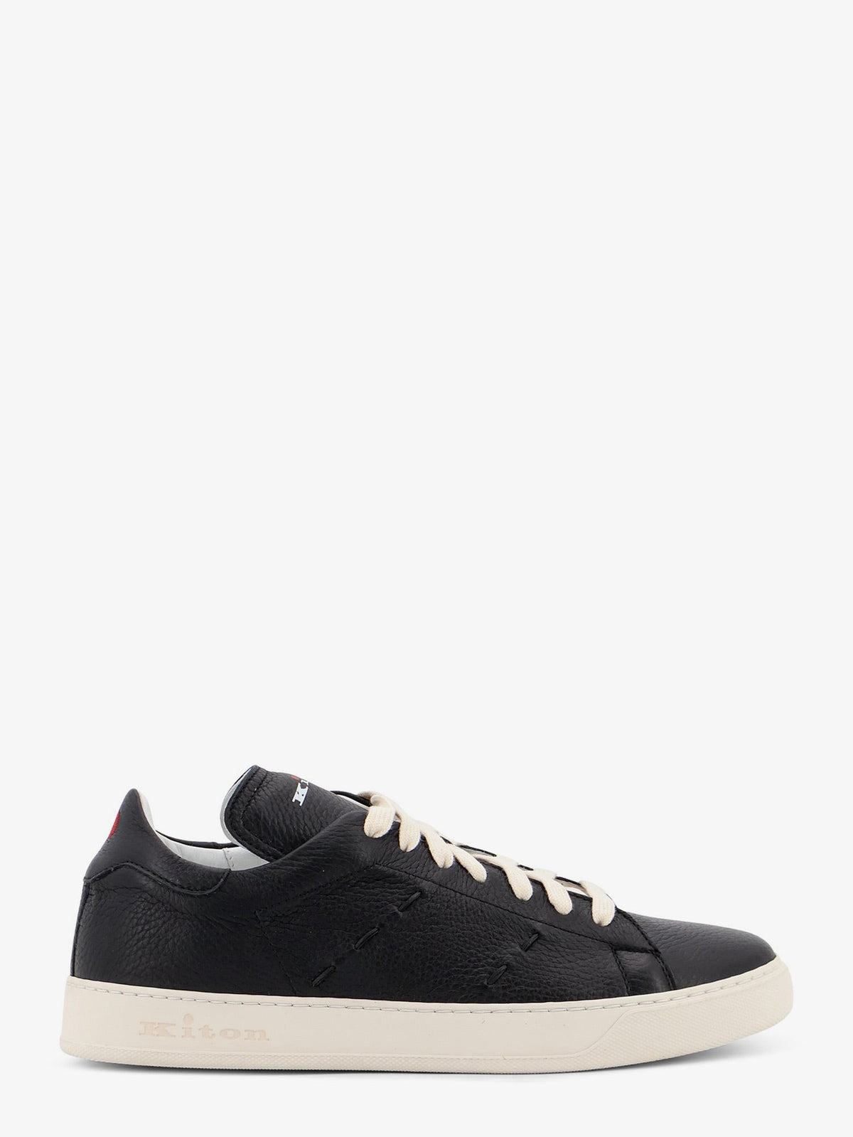 Kiton Men's Leather Sneakers Black
