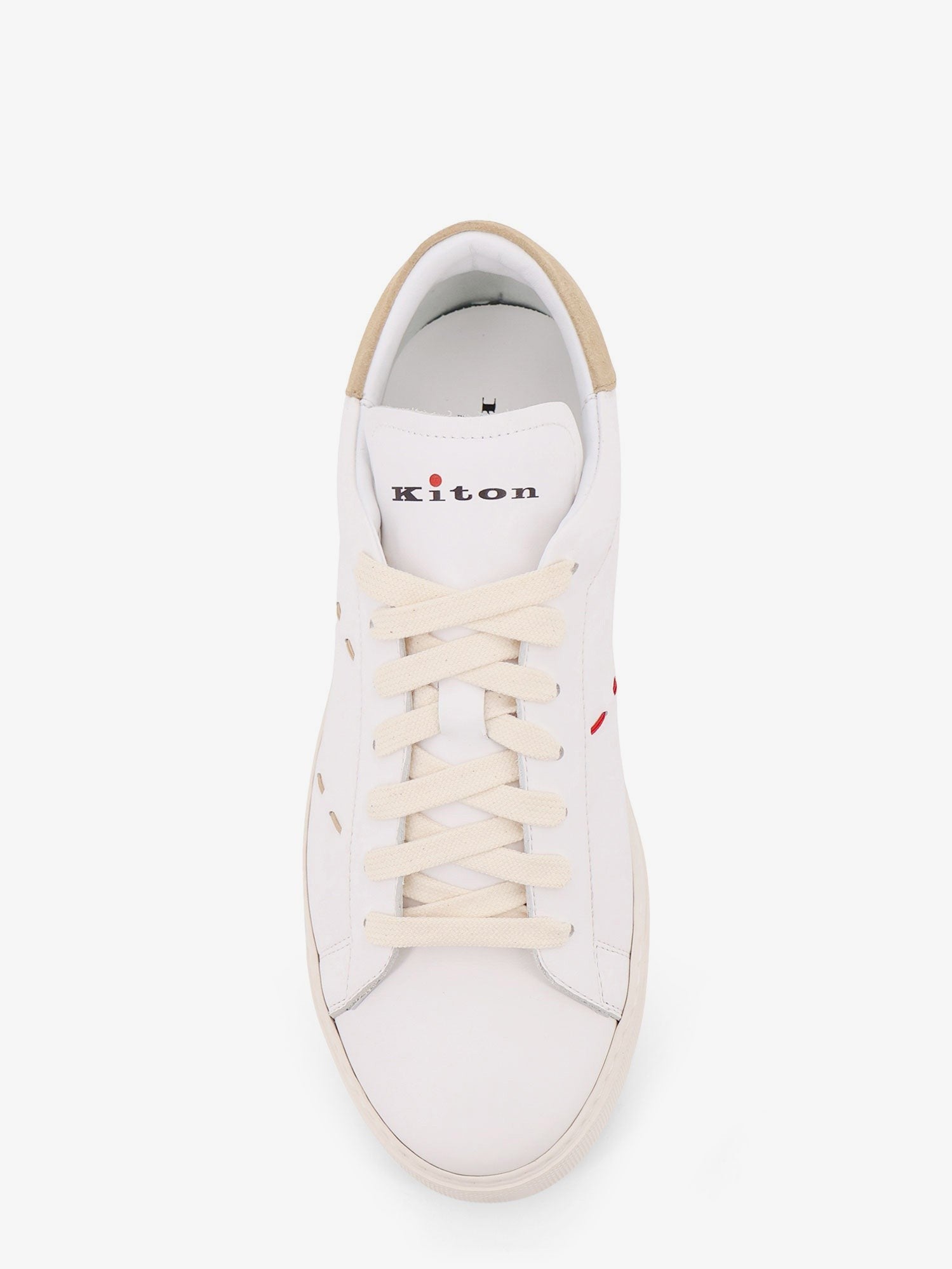 Kiton Men's Leather Sneakers White