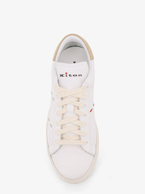 Kiton Men's Leather Sneakers White