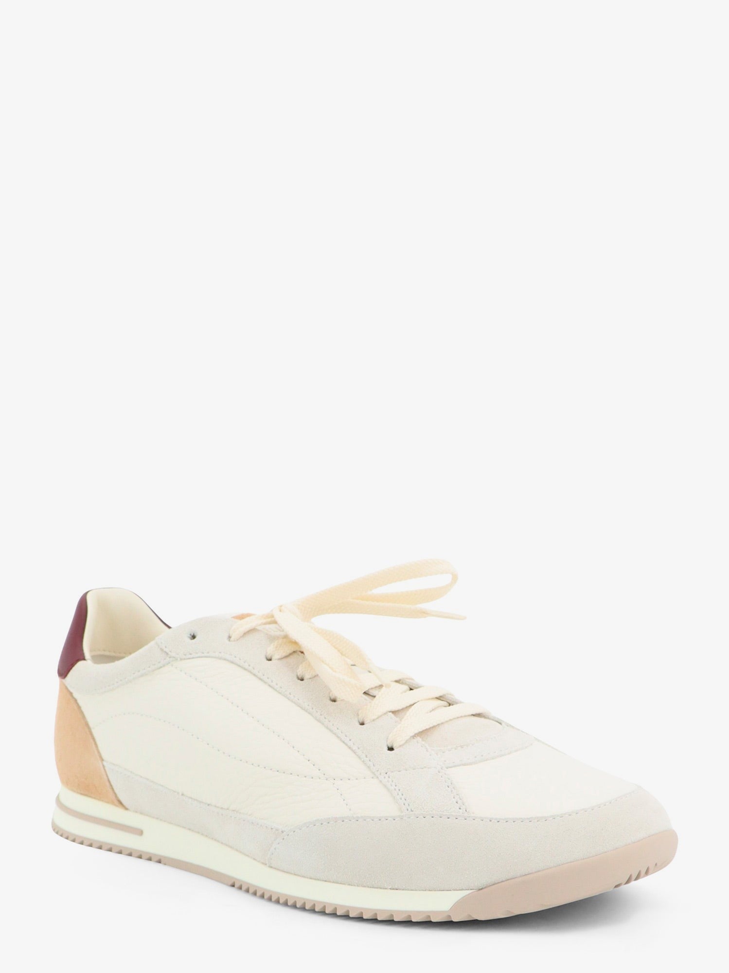 Brunello Cucinelli Men's Leather Sneakers White