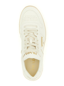 PRADA Leather Sneakers Beige